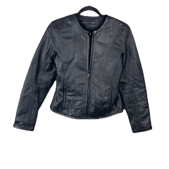 MARCIA Leather Biker Jacket size S - Picture 1 of 16